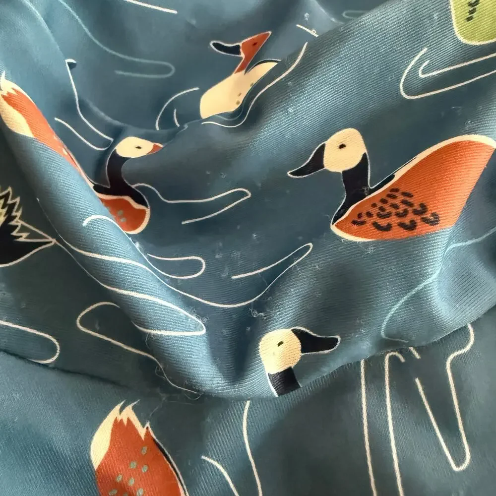 Mudpie Hat 3-6 Months Mud Pie Swim Summer Sun Chin Strap Duck Print Baby Boy